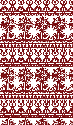 Rolgordijn verduisterend Bruin patroon