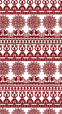 Rolgordijn verduisterend Bruin patroon