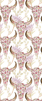 Rolgordijn verduisterend Kleurrijke buffelkoppen