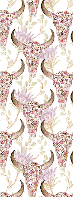 Rolgordijn verduisterend Kleurrijke buffelkoppen