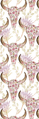 Rolgordijn verduisterend Kleurrijke buffelkoppen