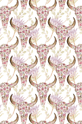 Rolgordijn verduisterend Kleurrijke buffelkoppen