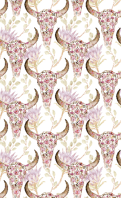 Rolgordijn verduisterend Kleurrijke buffelkoppen