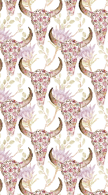 Rolgordijn verduisterend Kleurrijke buffelkoppen