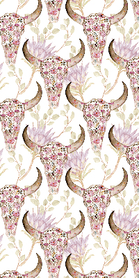 Rolgordijn verduisterend Kleurrijke buffelkoppen