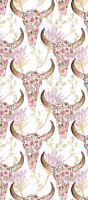 Rolgordijn verduisterend Kleurrijke buffelkoppen