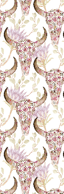 Rolgordijn verduisterend Kleurrijke buffelkoppen