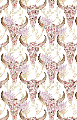 Rolgordijn verduisterend Kleurrijke buffelkoppen