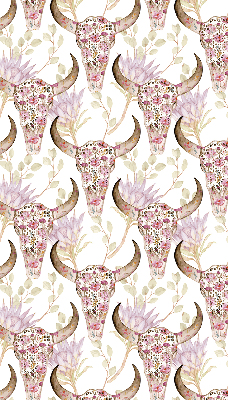 Rolgordijn verduisterend Kleurrijke buffelkoppen