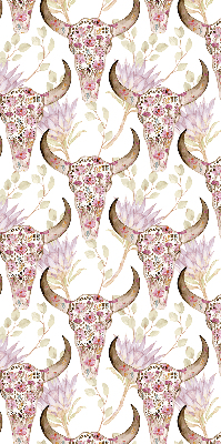 Rolgordijn verduisterend Kleurrijke buffelkoppen