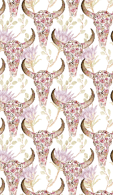 Rolgordijn verduisterend Kleurrijke buffelkoppen