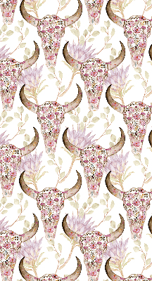 Rolgordijn verduisterend Kleurrijke buffelkoppen