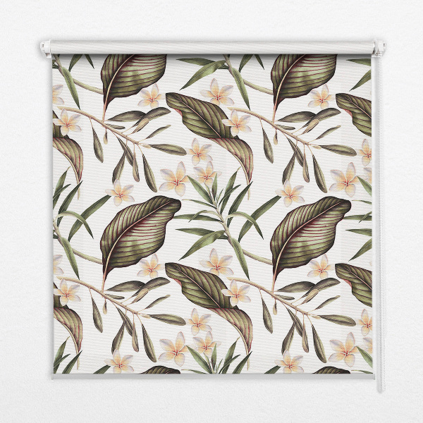 Rolgordijn voor het raam Bloemen met stengels