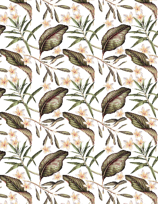 Rolgordijn voor het raam Bloemen met stengels