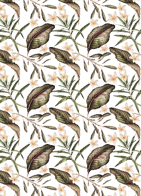 Rolgordijn voor het raam Bloemen met stengels