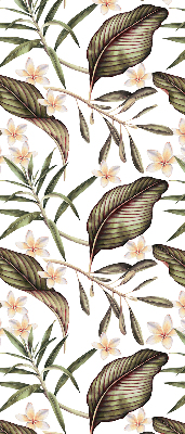 Rolgordijn voor het raam Bloemen met stengels