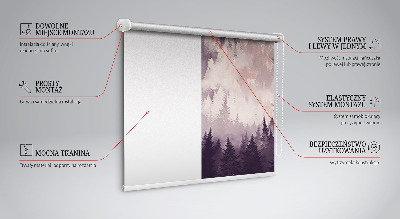 Rolgordijn verduisterend Geschilderde bergen