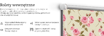 Rolgordijn voor het raam Rozen