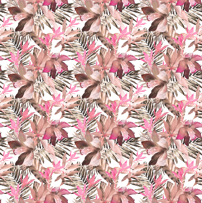 Rolgordijn verduisterend Roze bloemen