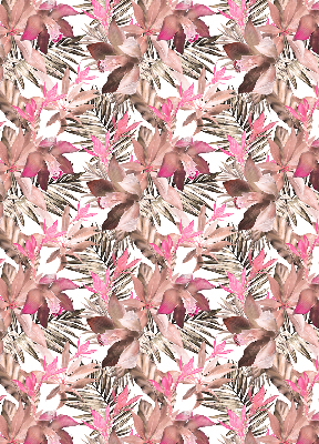 Rolgordijn verduisterend Roze bloemen