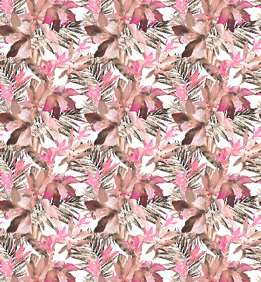 Rolgordijn verduisterend Roze bloemen