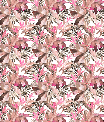 Rolgordijn verduisterend Roze bloemen