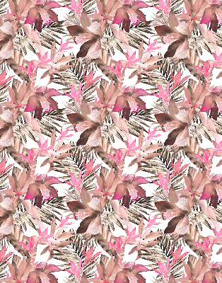 Rolgordijn verduisterend Roze bloemen