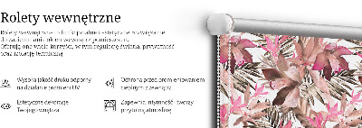 Rolgordijn verduisterend Roze bloemen