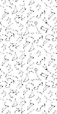 Rolgordijn voor het raam Sterrenbeelden