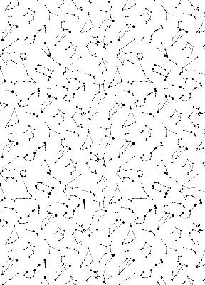 Rolgordijn voor het raam Sterrenbeelden