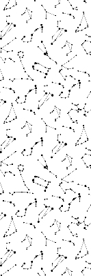 Rolgordijn voor het raam Sterrenbeelden