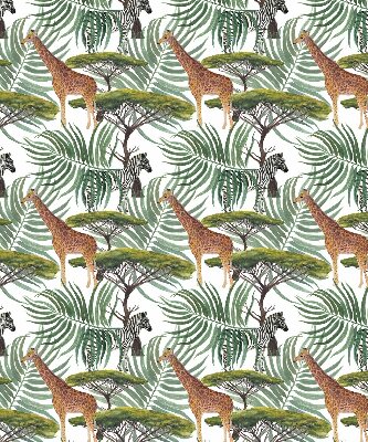 Rolgordijn verduisterend Dieren en bomen