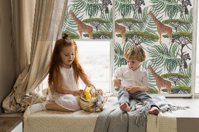 Rolgordijn verduisterend Dieren en bomen