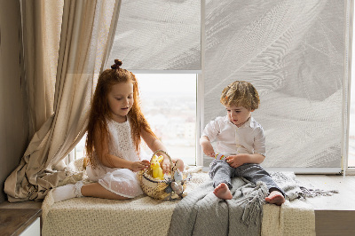 Rolgordijn voor het raam veren