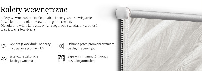 Rolgordijn voor het raam veren