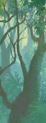 Rolgordijn verduisterend Bomen