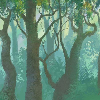 Rolgordijn verduisterend Bomen