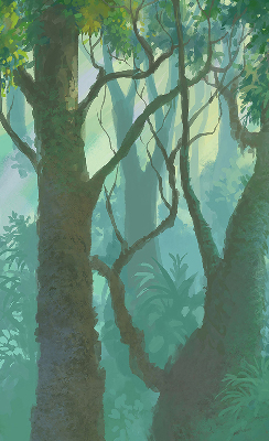 Rolgordijn verduisterend Bomen