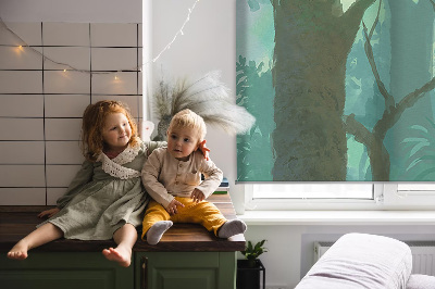 Rolgordijn verduisterend Bomen