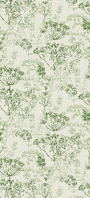 Rolgordijn voor het raam Groene planten