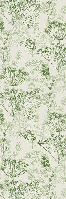 Rolgordijn voor het raam Groene planten