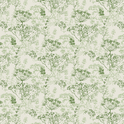 Rolgordijn voor het raam Groene planten