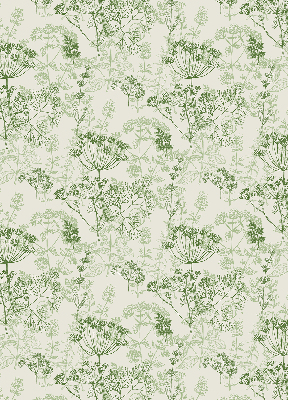 Rolgordijn voor het raam Groene planten