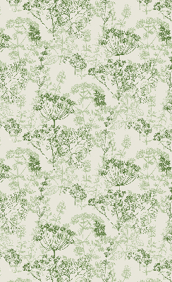 Rolgordijn voor het raam Groene planten