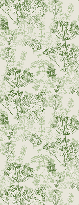 Rolgordijn voor het raam Groene planten