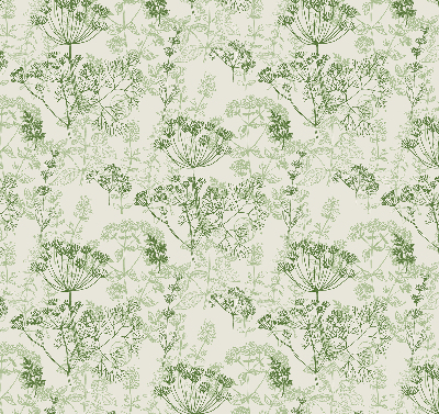 Rolgordijn voor het raam Groene planten