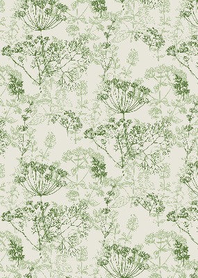 Rolgordijn voor het raam Groene planten