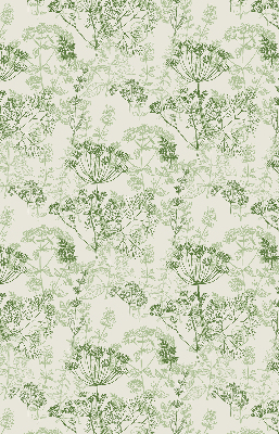 Rolgordijn voor het raam Groene planten