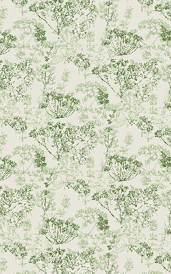 Rolgordijn voor het raam Groene planten