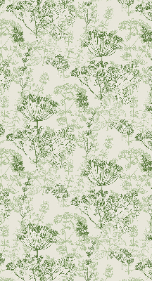 Rolgordijn voor het raam Groene planten